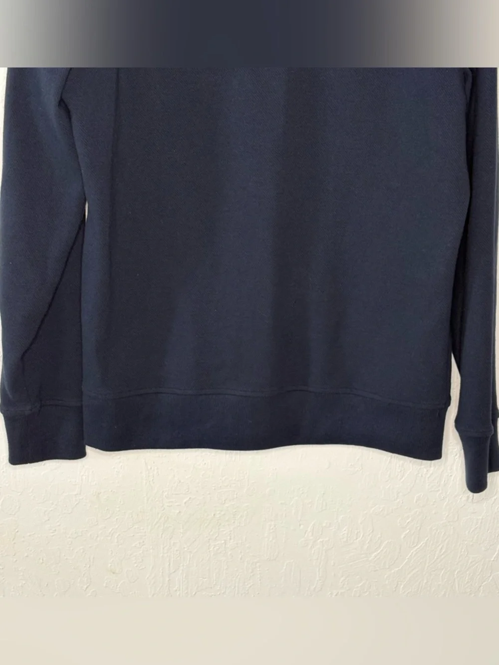 Banana Republic Sweater Jacket Mens M Bomber Cardigan Full Zip Navy Blue Pockets